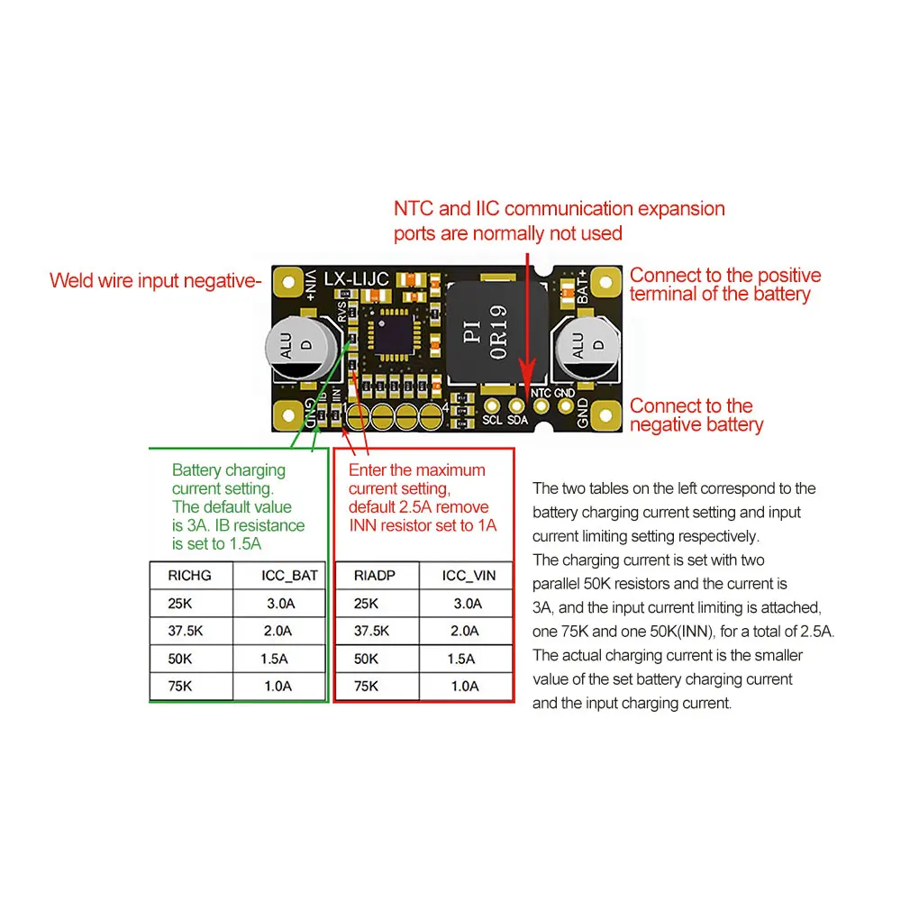 40W High-Power Fast Charging Lithium Battery Charging Buck Boost 5-26V Resistance Regulation Polymer Battery Pack 2S/3S/4S