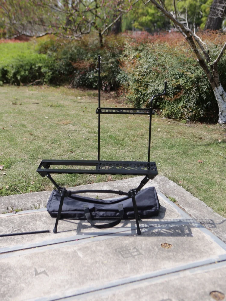 Mesa de té para exteriores de 0,5 unidades, mesa de Camping de aluminio, sistema táctico, mesa de almacenamiento individual plegable IGT portátil ampliable