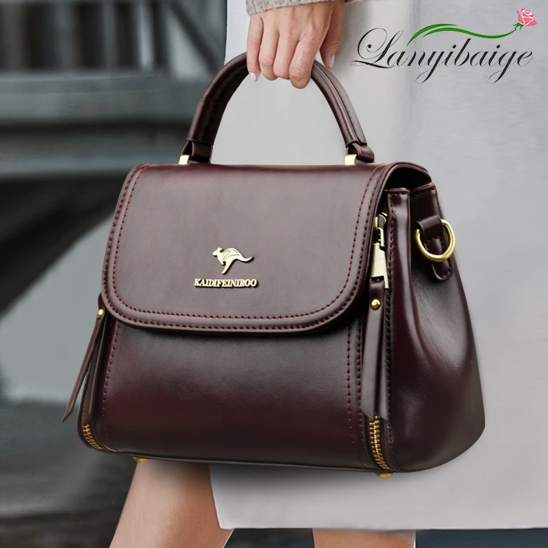 Torba damska 2024 marka Design modne torby listonoszki luksusowe miękkie skórzane torby typu Crossbody Sac wysokiej jakości torebki i portmonetki