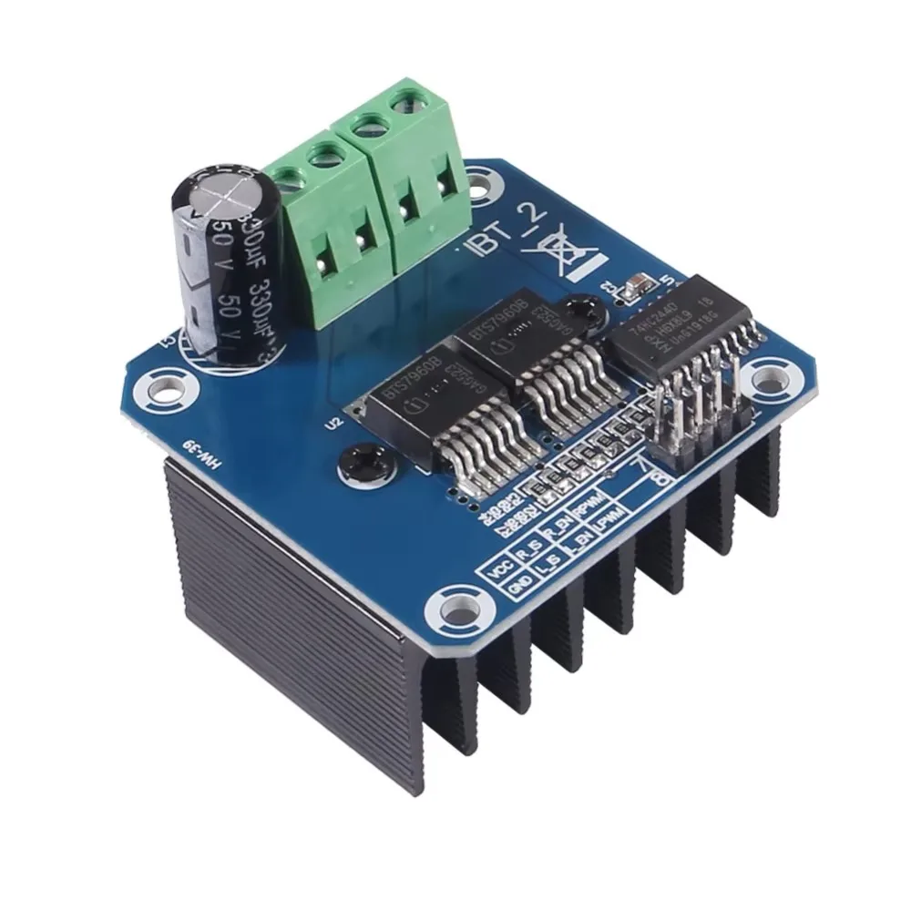 

5pcs/lot BTS7960 43A High-Power H-bridge Motor Driver Module for DIY Smart Cars Current Diagnostic BTN7960