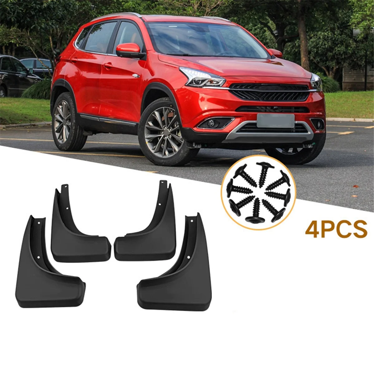 4PCS Car Mudguard Mud Flaps Splash Mud Guard for 7 2016-2019 Car Accessories