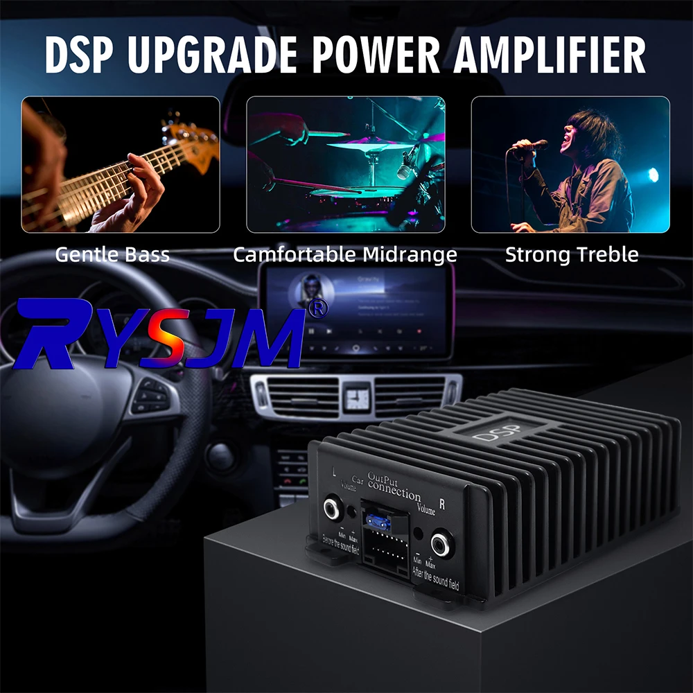 4-Channel Car Amplifier Audio Modification Power Amplifier Digital Sound Processor Class  for Android Car Player