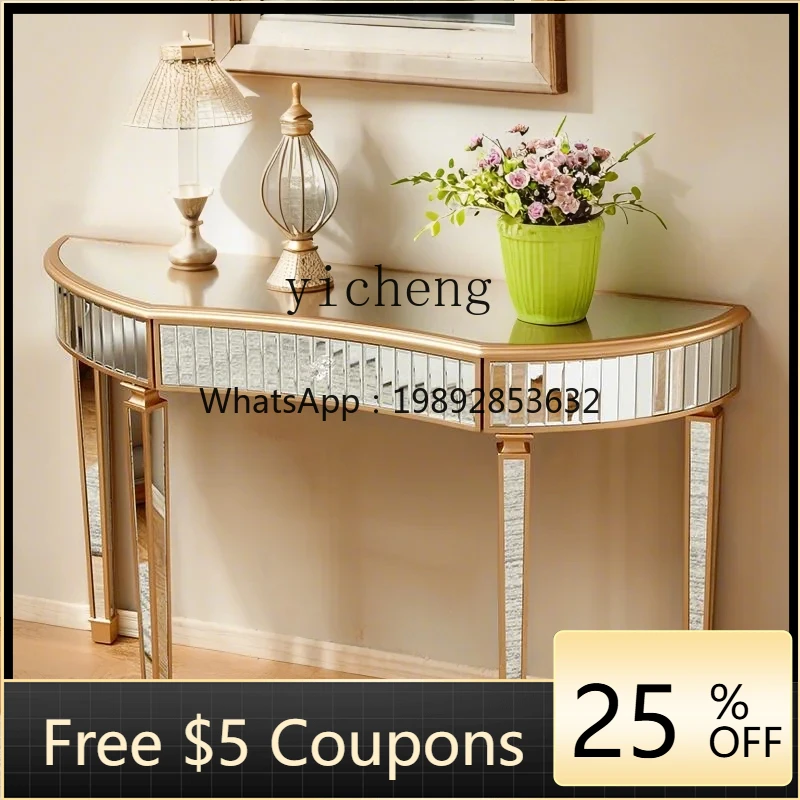 AB  Light Luxury High-End Entryway Table Simple Modern Front Door Living Room Wall-Mounted Entryway
