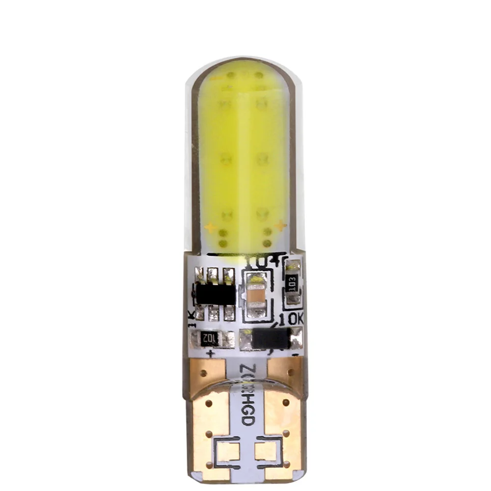 New T10 Width Lamp Cob 12SMD Car LED Small Light Bulb Cob Car Lamp Flashes Silica Gel Clearance Lights 12V Universal 1.2W