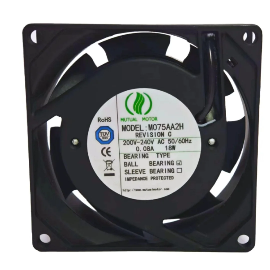 

M075AA2H AC 200-240V 18W 80x80x25mm 2-Wire Server Cooling Fan