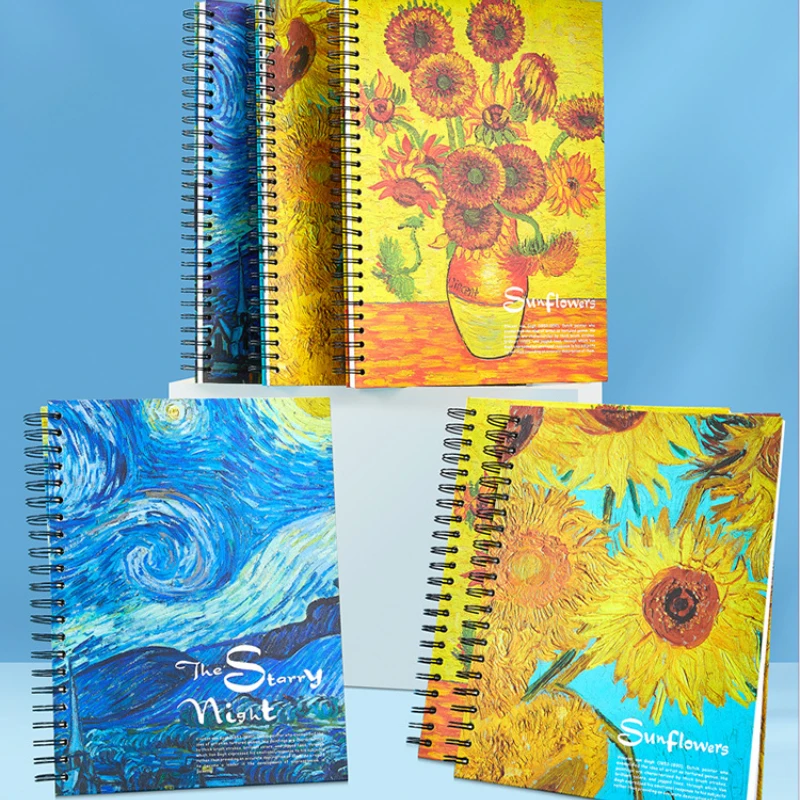 A4/8K Sketchbook 40 Sheets/80 Pages Double Coil Binding Thickened Paper for Watercolor Crayon Color Pencil Drawing Sketch