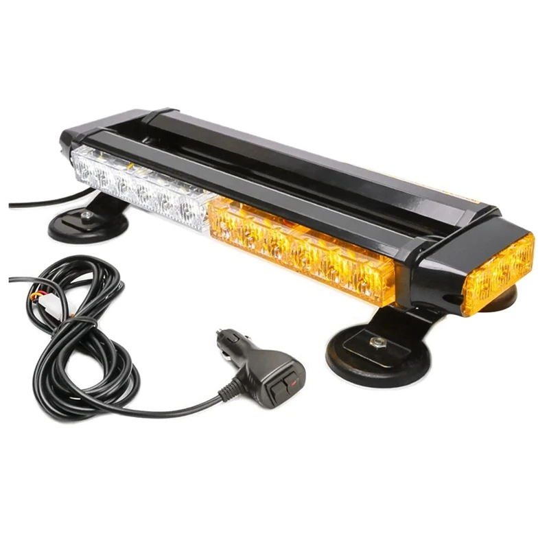 LED Strobe Flashing Light Bar,30 LED High Intensity Emergency Warning Lighting Bar For Car Trailer Roof