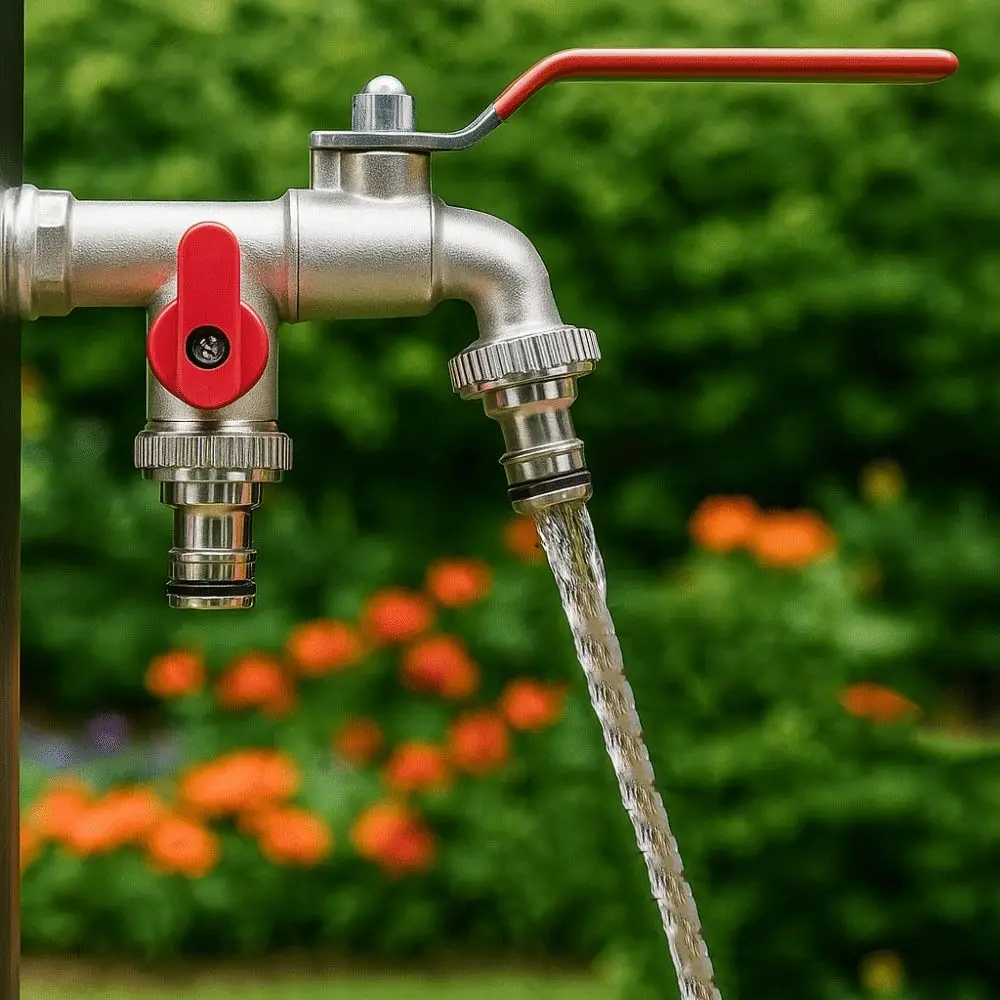 

Кран из цинкового сплава с двумя выходами, 1 вход, 2 выхода, легко включаемый/выключаемый, с двойным клапаном, универсальный, с двумя резьбовыми соединениями