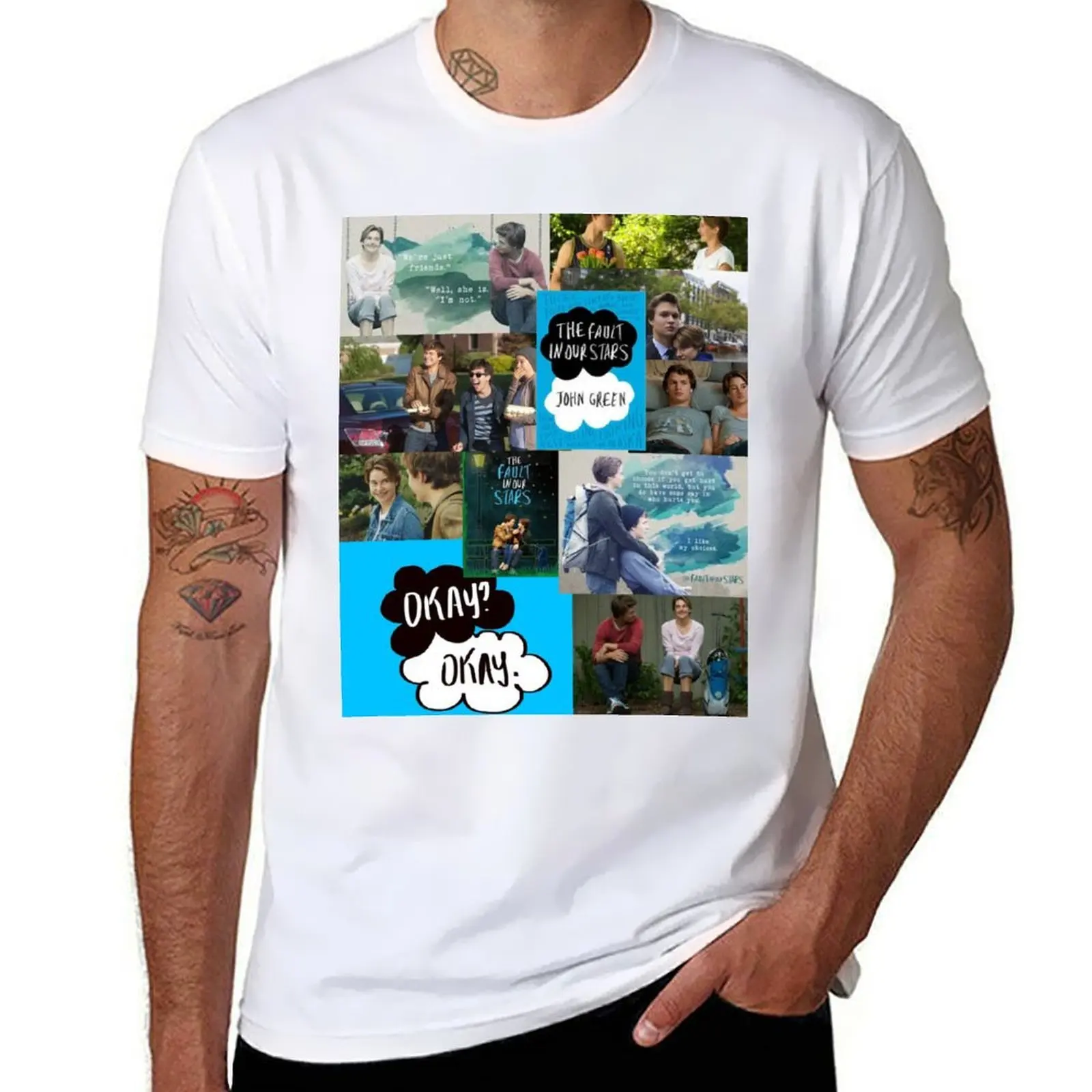 

The Fault in Our Stars T-Shirt man t shirt luxury t shirt men 100% cotton luxury brand T-Shirt