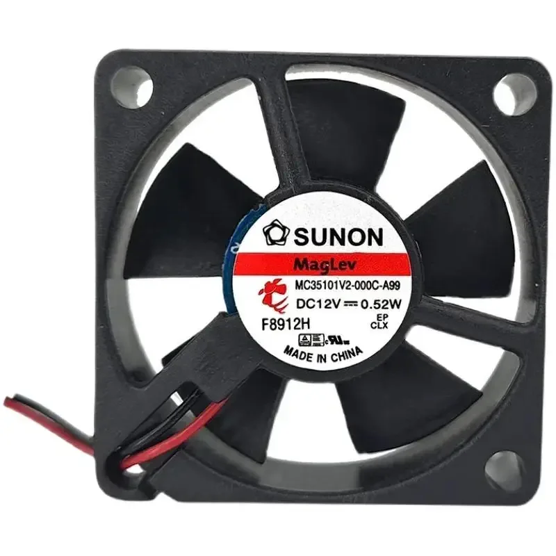 for Sunon MC35101V2-000C-A99 MC35101V2-0000-A99 0.52W 7500RPM 6.5CFM 35X35X10mm 35mm 12V Mute Fan Mini Micro Cooling Fan