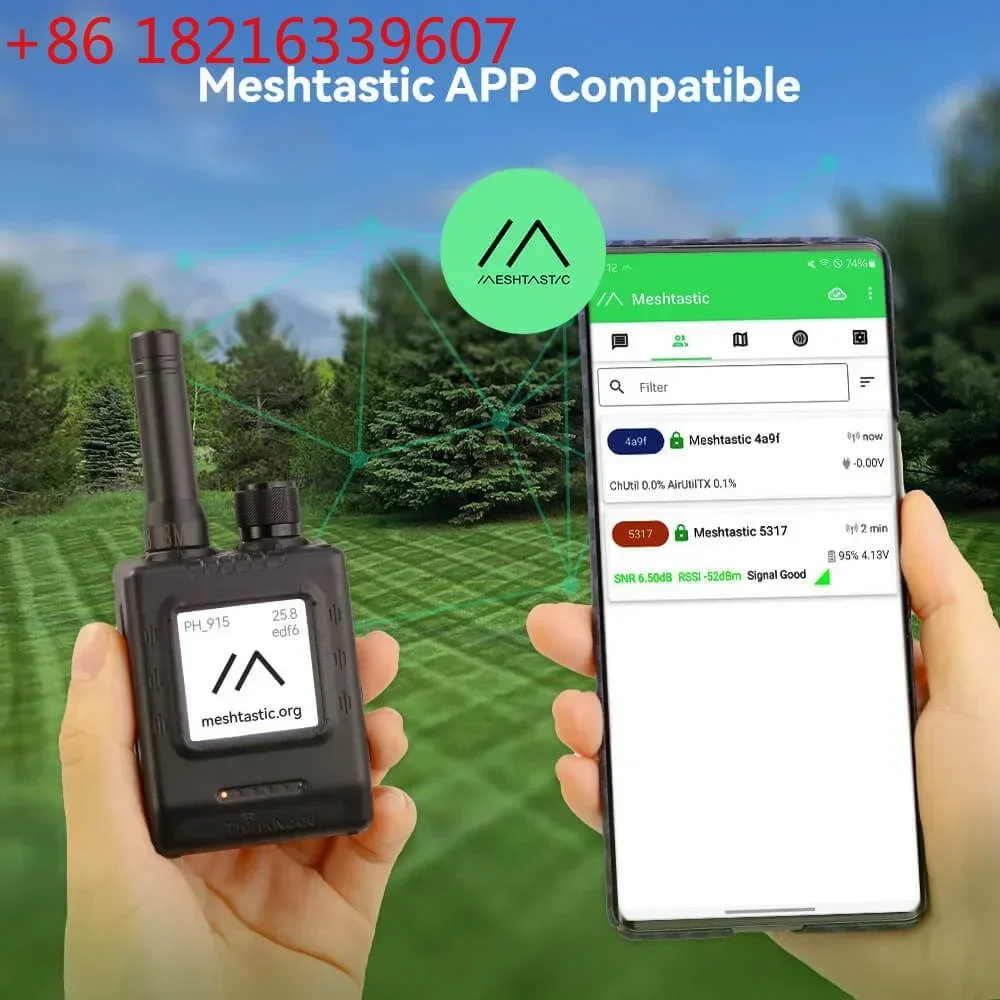 YAO ThinkNode M5 LoRa Signal Transceiver ESP32-S3 with 1.54 inch EPD Display GPS Function Compatible with Meshtastic APP