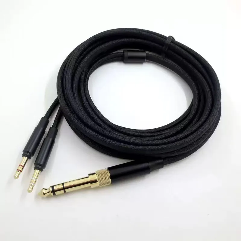 HiFi Audiophile 4Pin XLR Male Balanced Audio Cable Dual 3.5mm Plug Replacement Cord For T1 Gen2 Gen3 T5 Aventho Wired Headpones