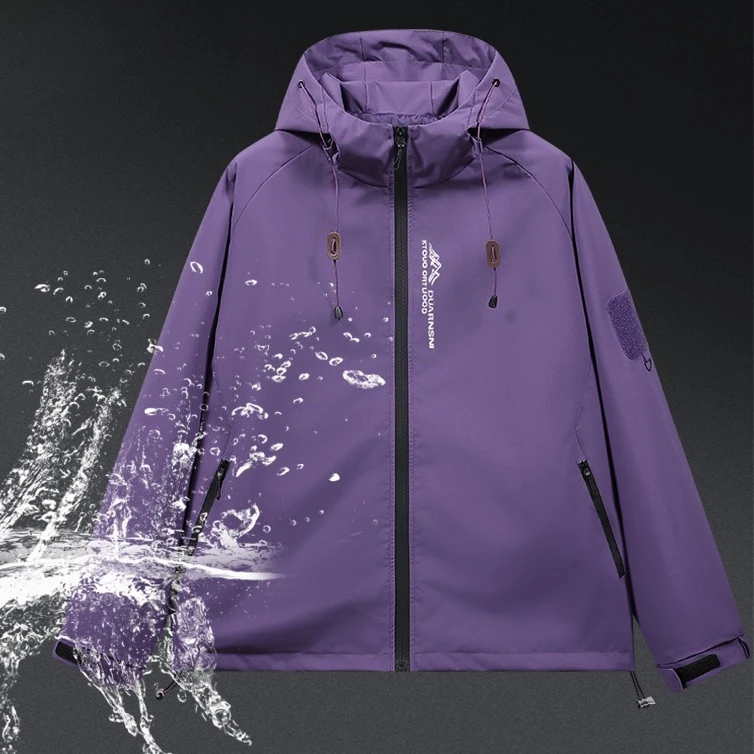 Veste de randonnée imperméable unisexe, coupe-vent d'automne, manteaux à capuche pour femmes, vestes imprimées pour hommes, manteaux de pêche, de camping et d'escalade