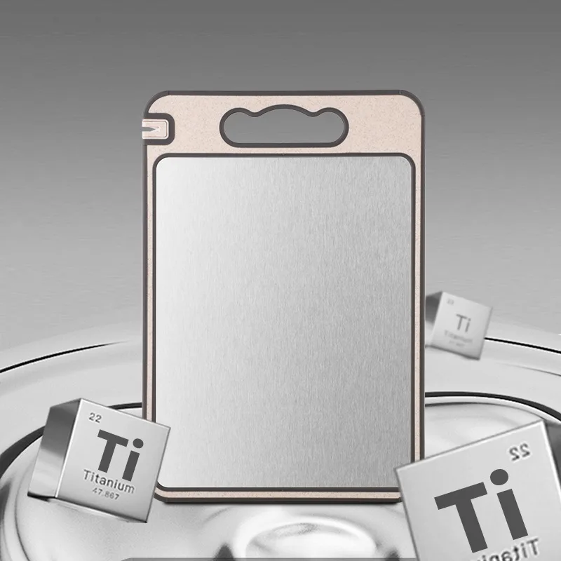 

Трансграничная двухсторонняя разделочная доска из чистого титана, пшеничная солома, антибактериальная и устойчивая к плесени, бытовое пшеничное волокно