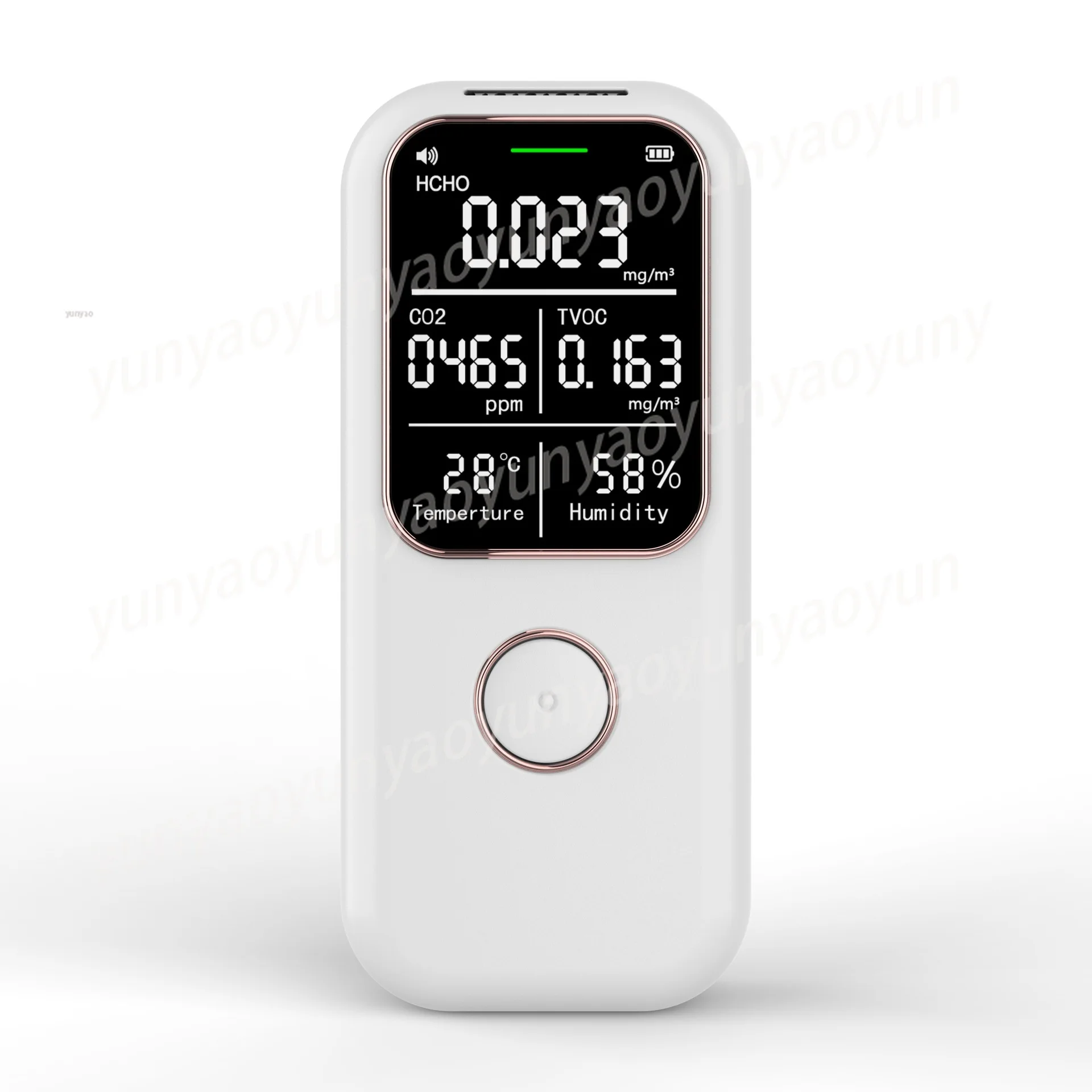 

5-in-1 Portable Formaldehyde Detector Household Air Monitor Detecting Temperature Humidity Carbon Dioxide