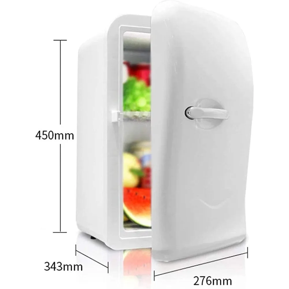 Mini frigorifero per camera da letto 17 L/27 lattine Dispositivo di raffreddamento e scaldino portatile per alimenti Frigorifero 12V per camera da letto, casa, ufficio, dormitorio, camper, Tr