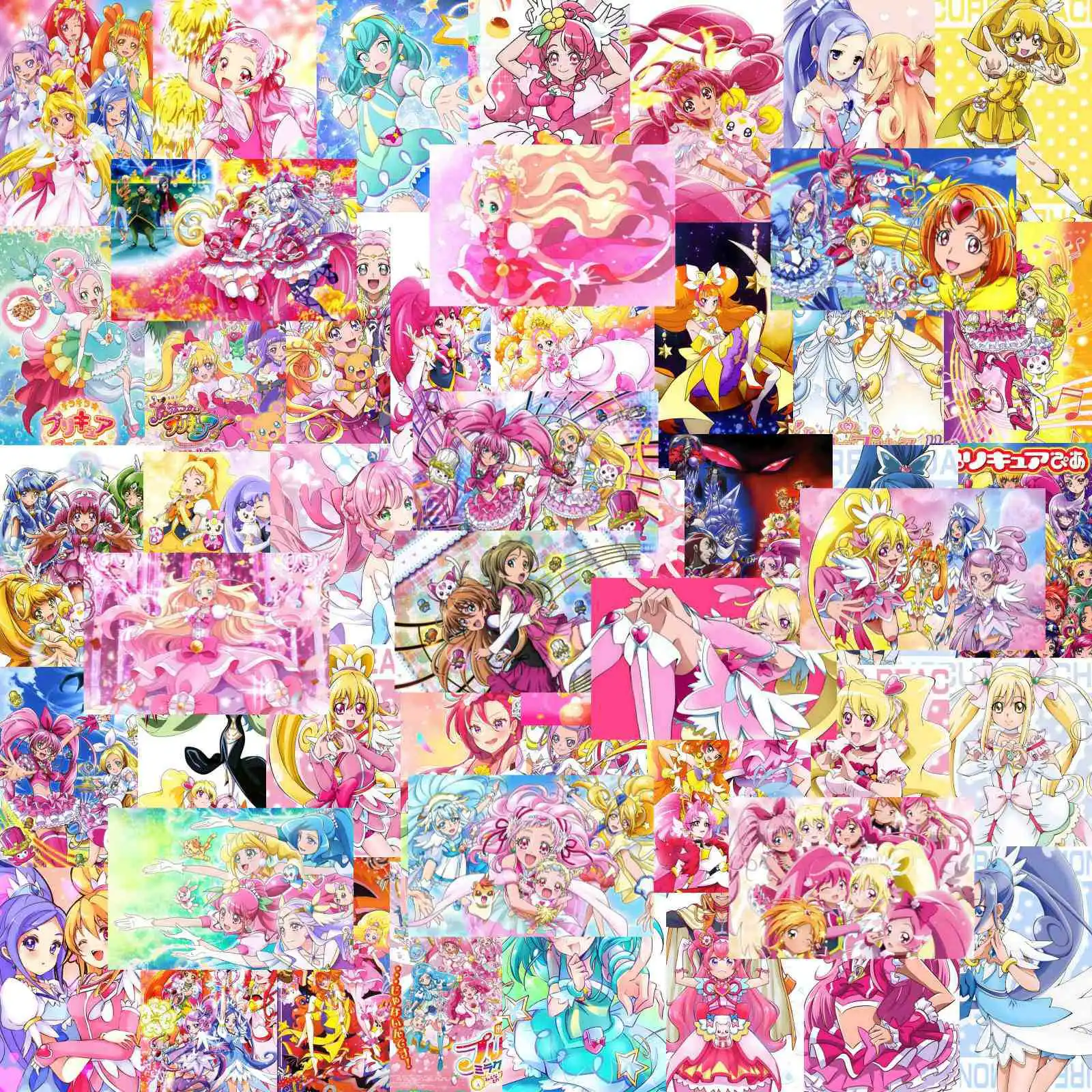 

50pcs Anime Cute Precure Graffiti Stickers Suitcase Luggage Guitar Laptop Car Waterproof Kawaii Classic Diy Decoration Stickers