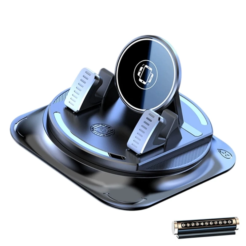 HX6A Auto Dashboard Holder Stand With Parking Number Plate Shockproof Stable Grip Technology Easy Installation