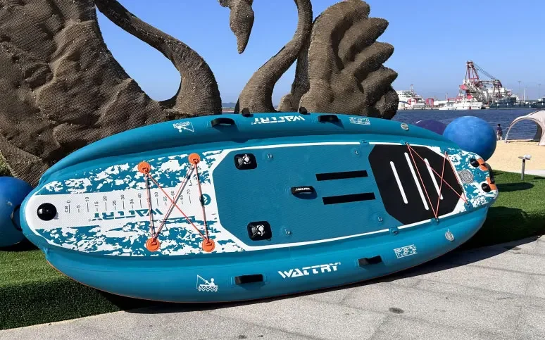 

Inflatable Fishing Kayak Large Paddle Board Water Sport Boat Floating Dock With Fishing Accessories