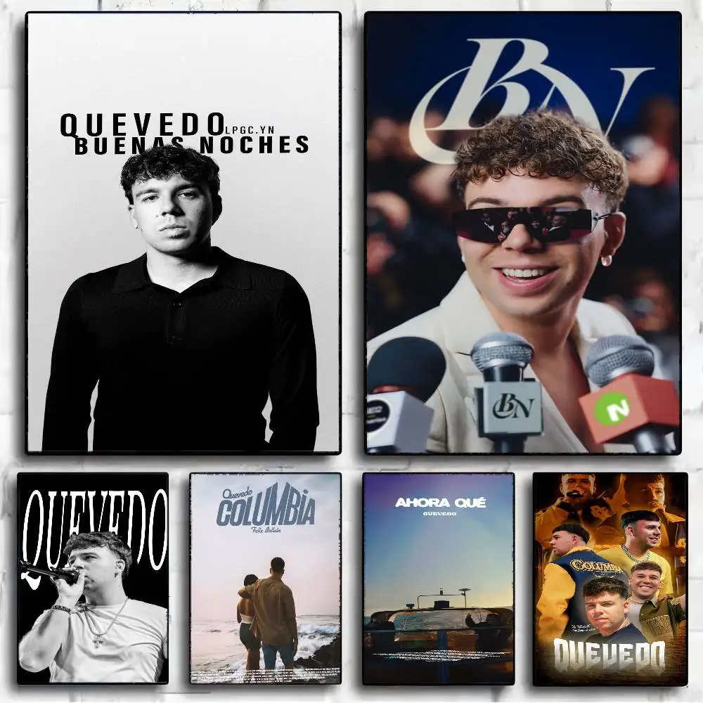 Rapper Quevedo DIY Sticky Poster Whitepaper Prints Posters Artwork Vintage Decorative Painting