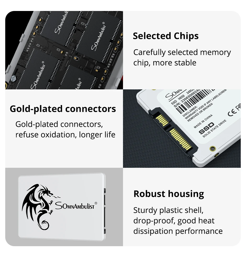 SomnAmbulist SSD 2,5 64 GB 128 GB 256 GB 512 GB für Laptop Desktop Solid State Drive Sata3 120 GB 240 GB 480 GB – Detail 8