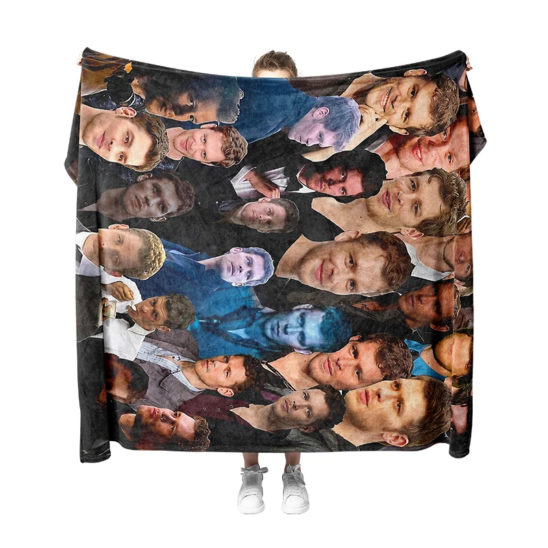 

Aertemisi Joseph Morgan Photo Collage Blanket for Small Medium Large Dog Cat Puppy Kitten Couch Sofa Bed Decor