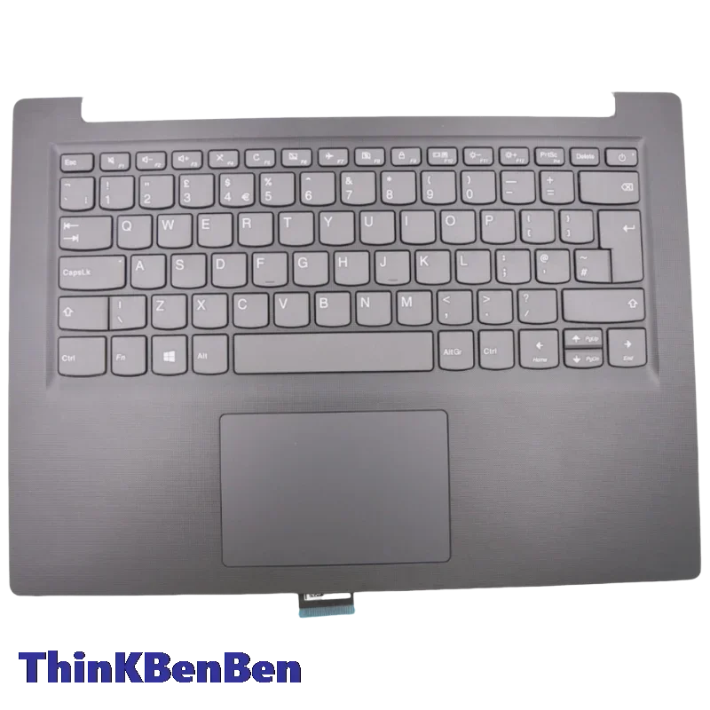 

UK English Keyboard Black Upper Case Palmrest Shell Cover For Lenovo S145 14 AST 14IKB 14API 14IGM 14IWL 14IIL 5CB0S17033