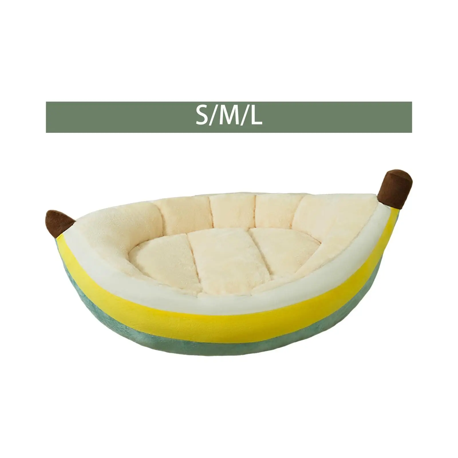 Dog Nesting Bed Cat Bed Banana Shape Comfortable Breathable Machine Washable Cozy and Soft Puppy Pad Pet Bed