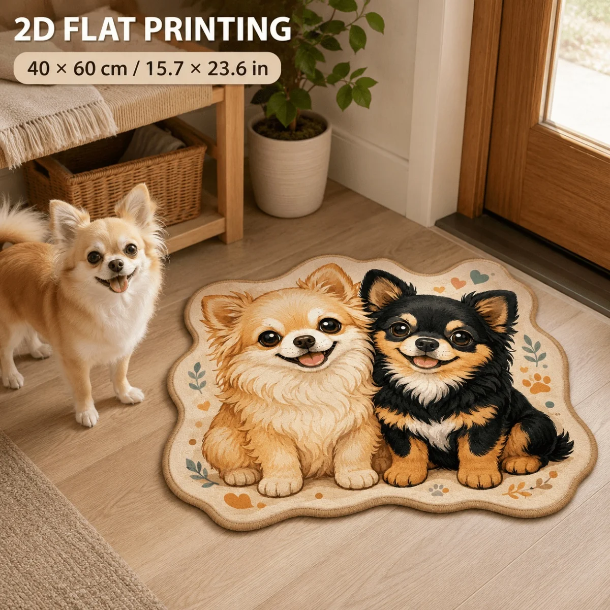 2.5D Visual Effect Printed Floor Mat Funny Optical Illusion Doormat Novelty Home Rug Entry Carpet Creative Room Decor Family