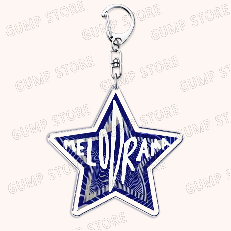 Popular Singer Lorde Keychains for Accessories Bag Melodrama Pure Heroine Solar Power Key Chain Ring Fans Gifts Friends Keyrings