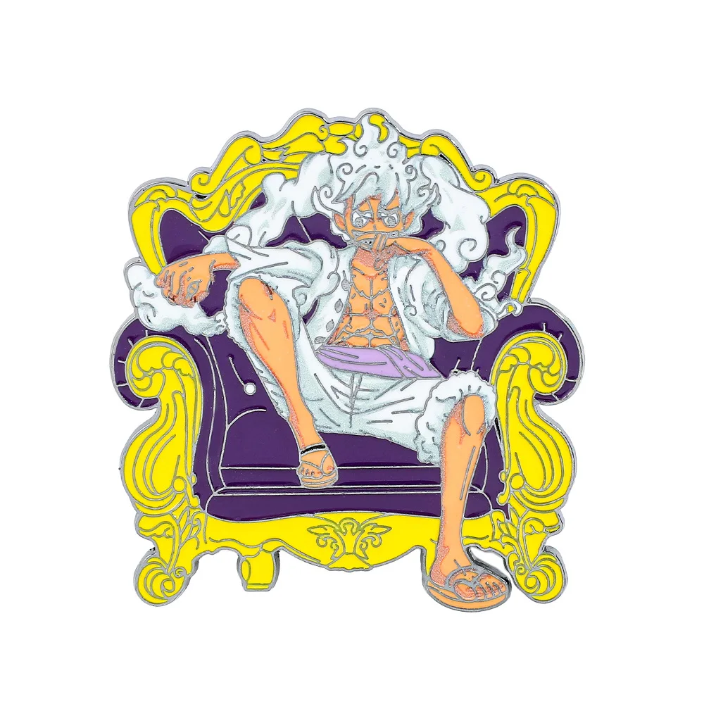 Klassische Anime Roronoa Zoro Aktentaschen-Abzeichen, Hartemaille-Pins für Herren, Reversnadeln für Rucksäcke, Broschen für Kleidung, Accessoires, Geschenke
