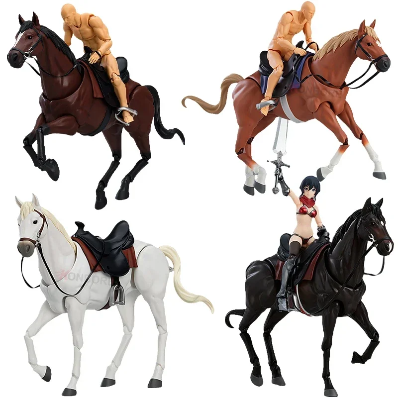 16cm #490 Figma Anime Figure Figma Horse ver.2 White/Brown