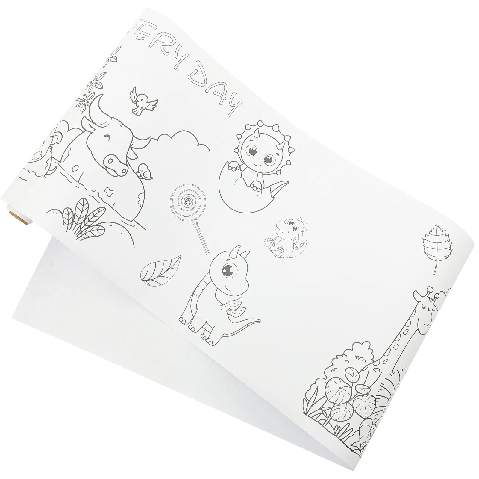 

1pc Kids Coloring Poster 1.5M X 1M Large Educational Graffiti Roll For Children Diy Wall Painting Home School Activity Art Craft