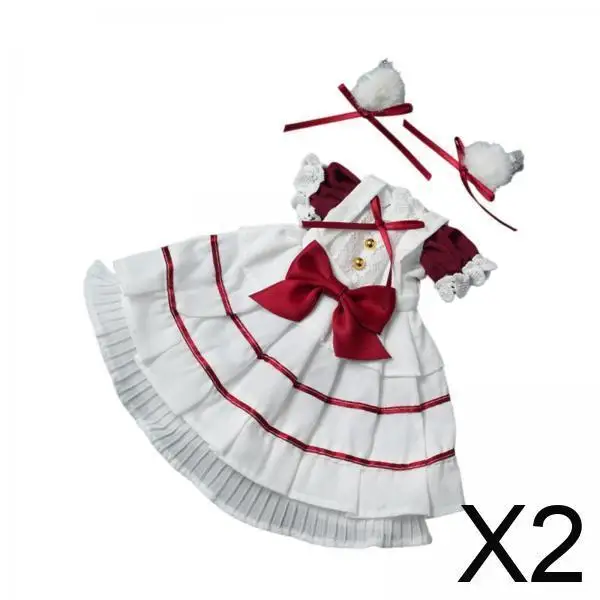 Conjunto de Ropa para Muñecas BJD 1/6, Vestido de Tela para Muñecas de 30 cm, Accesorios para Disfraces y Juegos de Imitación