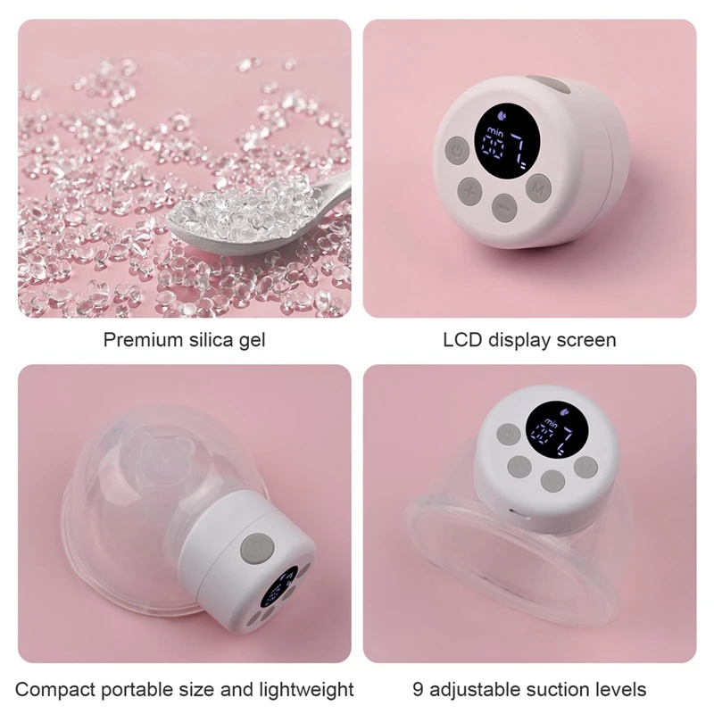 S12 Wearable Electric Breast Pump Silent Invisible Hands Free Breast Pump Comfort Milk Collector Milk Puller Easy Carrying