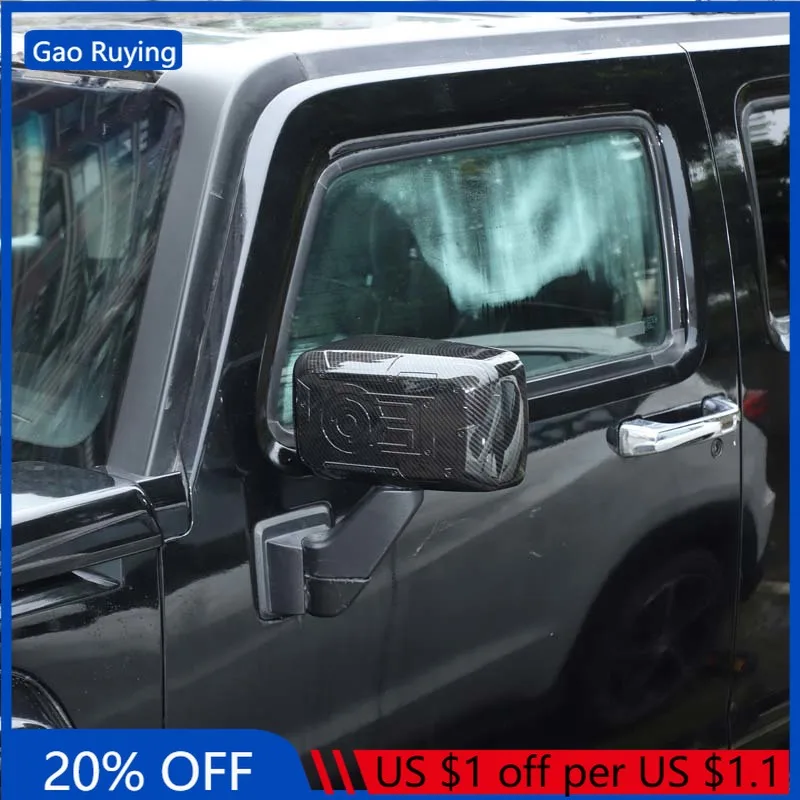 

Gao Ruying For Hummer H3 2005-2009 ABS Carbon Fiber Car Rearview Mirror Caps Rearview Mirror Cover Decorative Car Accessories
