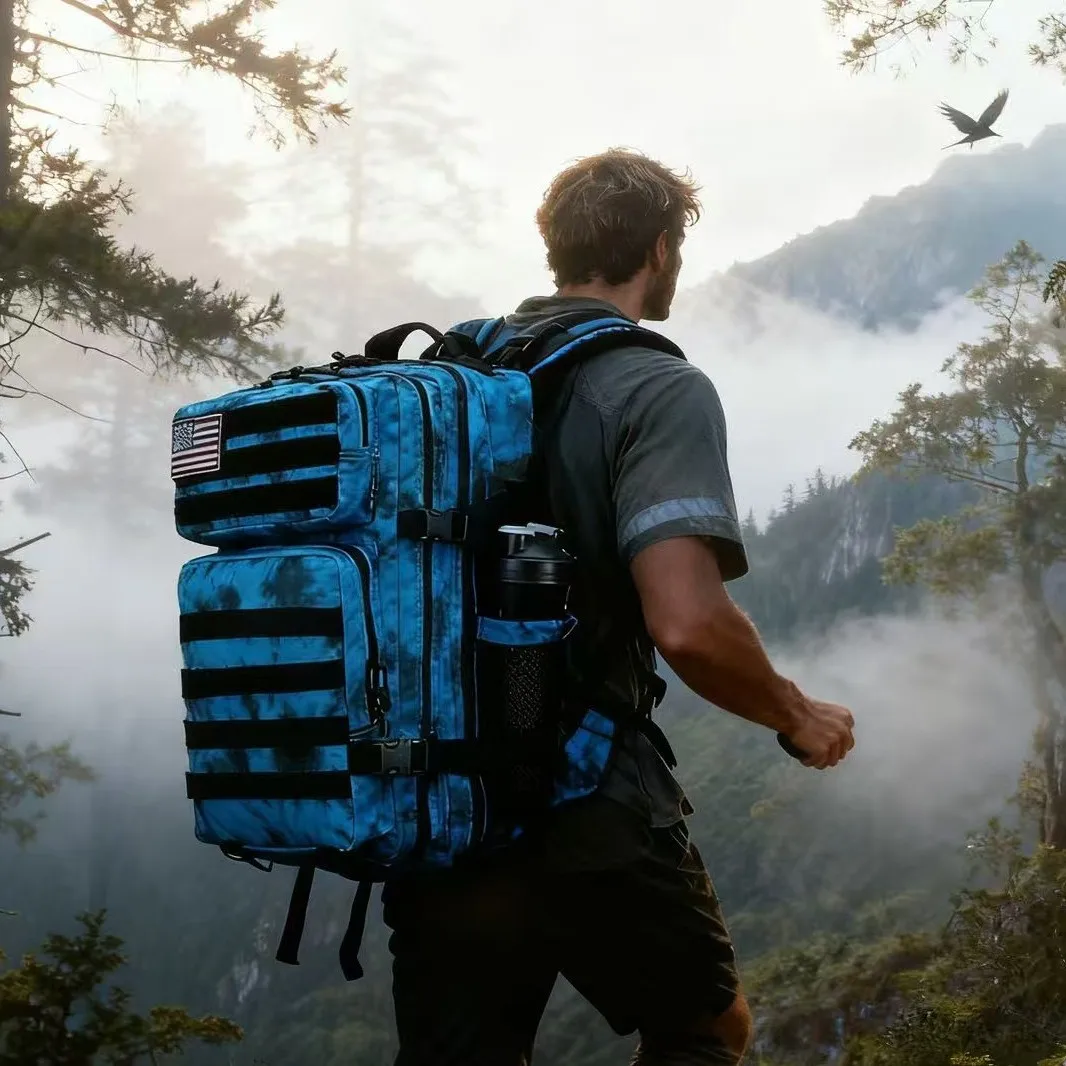 Large 45L 3P Tactical Backpack Hiking Bag Pack Outdoor Sport Backpack Waterproof Climbing Rucksack Camping Hiking Bag Mochila