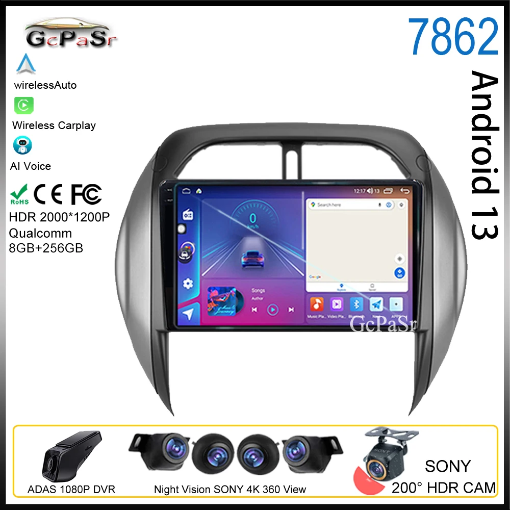 

Auto Android For Toyota RAV4 2 CA20 CA20W XA20 2003 - 2005 Autoradio Multimedia Screen Carplay Video 7862 Player No 2din Stereo