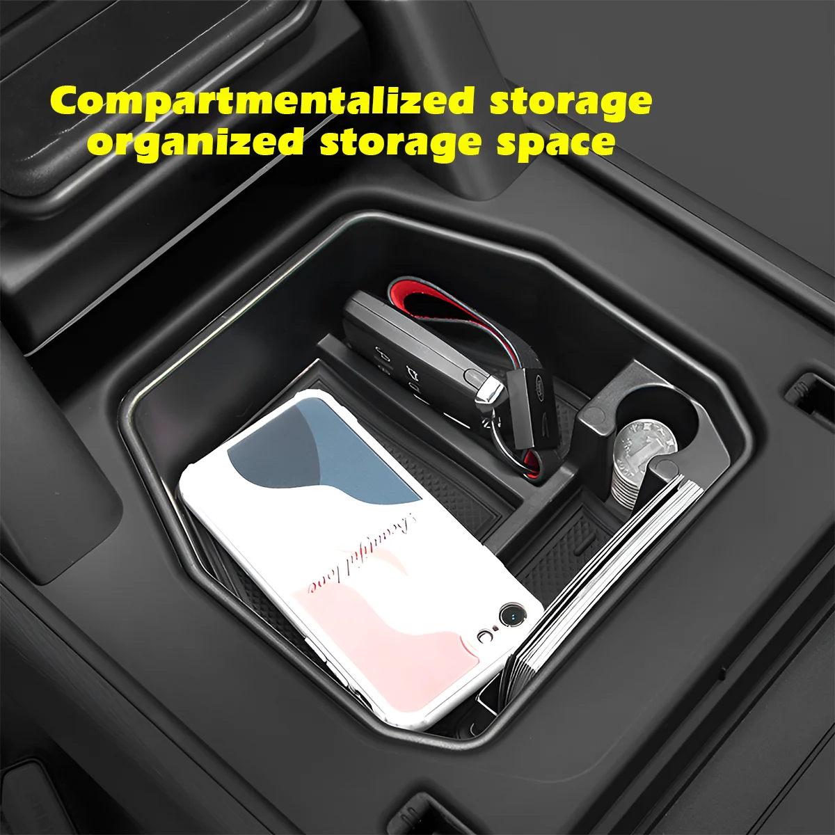 For Defender Center Storage Box Organizer For Land Rover Defender 90 110 Parts 2020-2024 Armrest Compartment Tray Door Pocket
