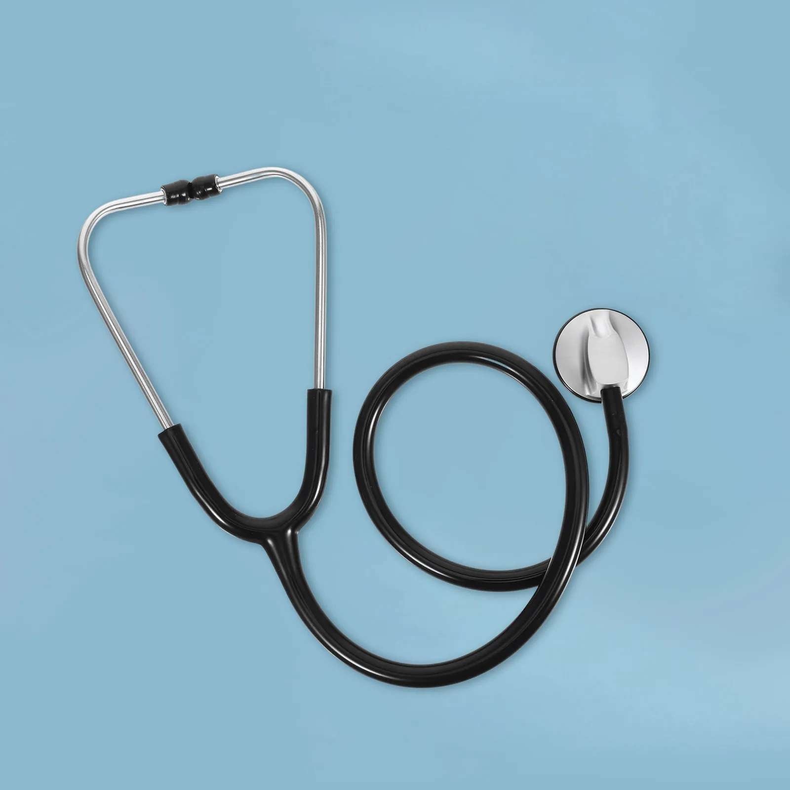 

Professional Grade Black Stethoscope For Nurses Zinc Alloy Pvc Portable Medical Equipment Home Hospital Use Play