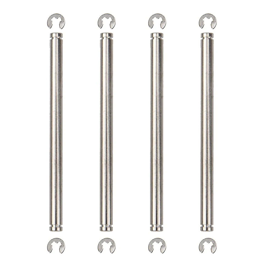 1set Suspension Pins 44mm with E-Clips for 1/10 Traxxas Slash 2WD Rustler/Stampede/Bandit/Slash