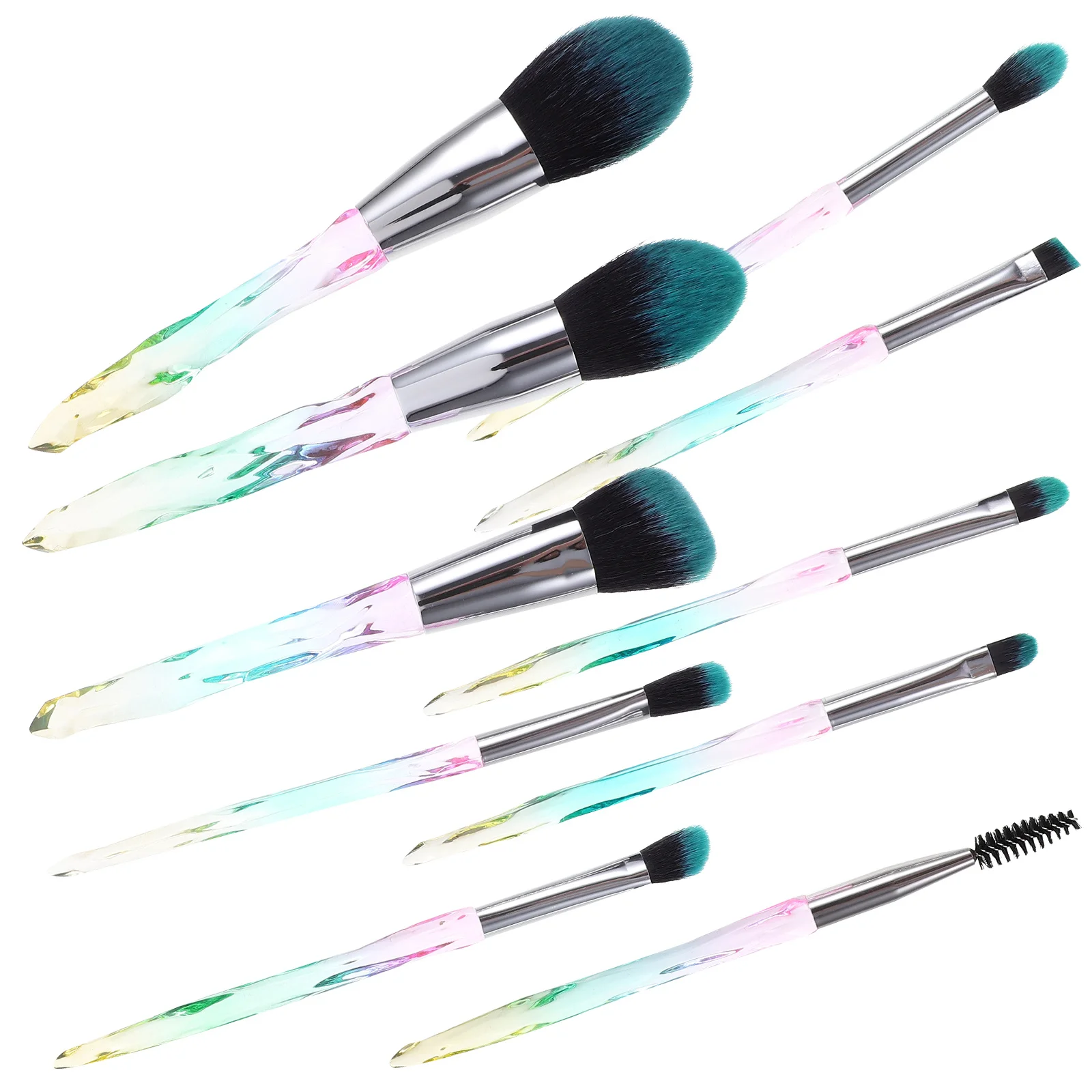 Ensemble de pinceaux cosmétiques en Fiber douce et Dense, outils de maquillage professionnels, fond de teint Durable, Blush, ombre à paupières, Kit de beauté, 10 pièces