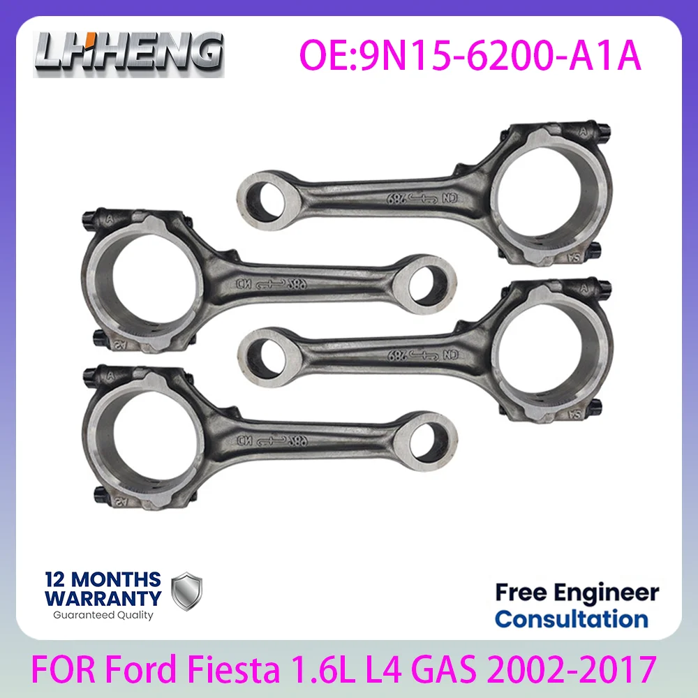 Nova Biela de Motor OE 9N15-6200-A1A para Ford Fiesta 1.6L L4 a Gasolina 2002-2017 de Alta Qualidade e Durável