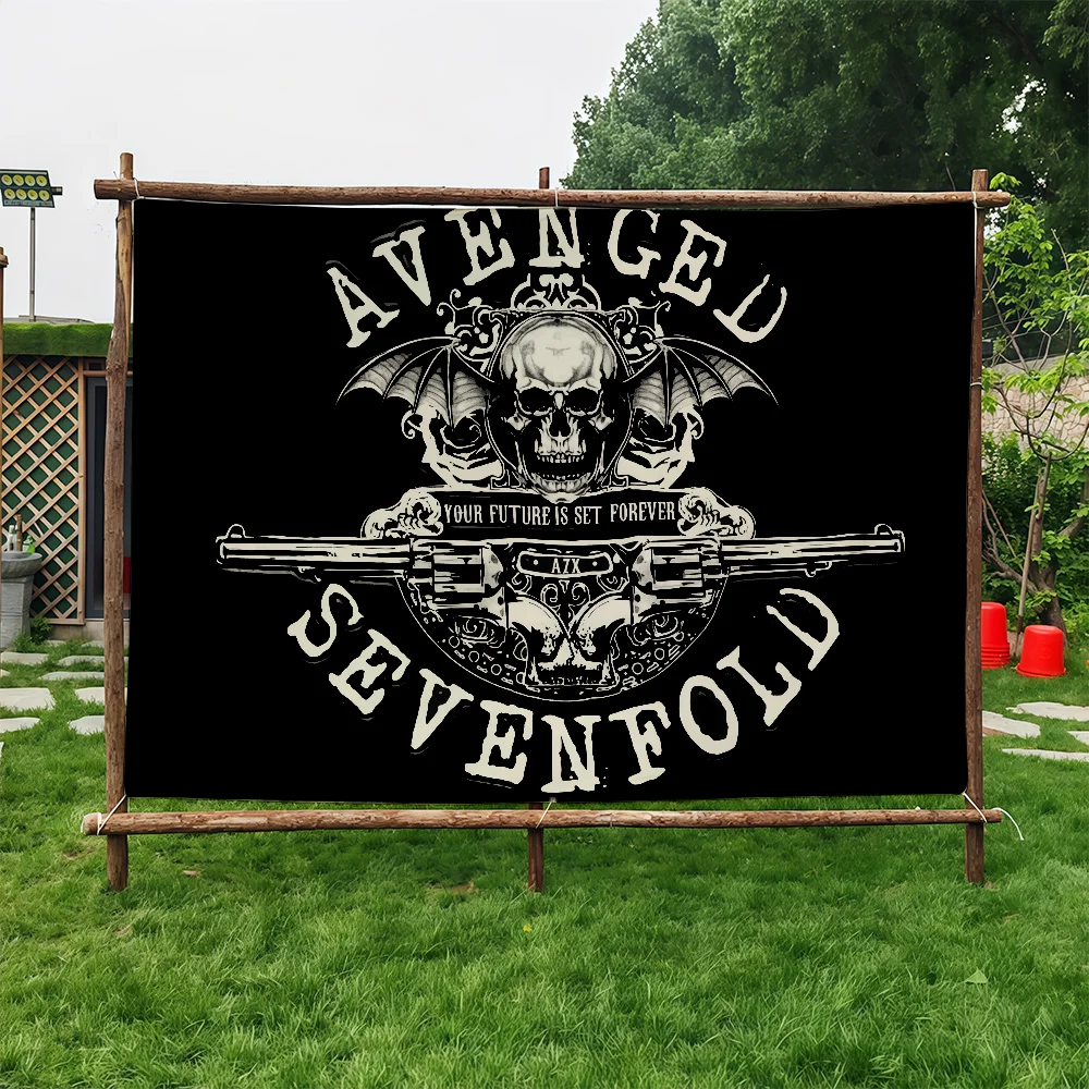 A-Avengeds Sevenfolds Heavy Rock Band flag Suitable For Dormitory Room Outdoor Gift Party Decoration Picnic Camping