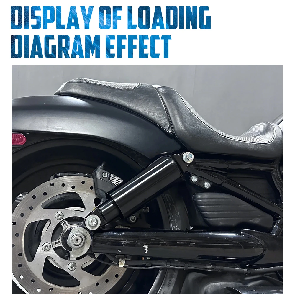 Motorcycle Shock Absorbers Air Suspension Kit For Harley Touring Street Electra Glide Road King FLHRC FLTRX FLHT FLRT 1994-2025