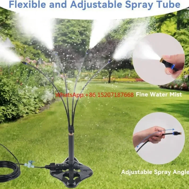 

New micro-spray cooling garden outdoor courtyard dust removal sprinkler standing atomizing spray system outdoor