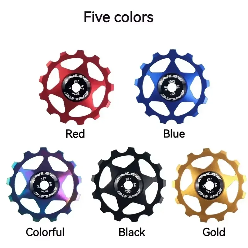1PC Bike Aluminum Alloy Guide Pulley 11T 13T Ceramic Bearing Jockey Wheel for MTB 4/5/6MM