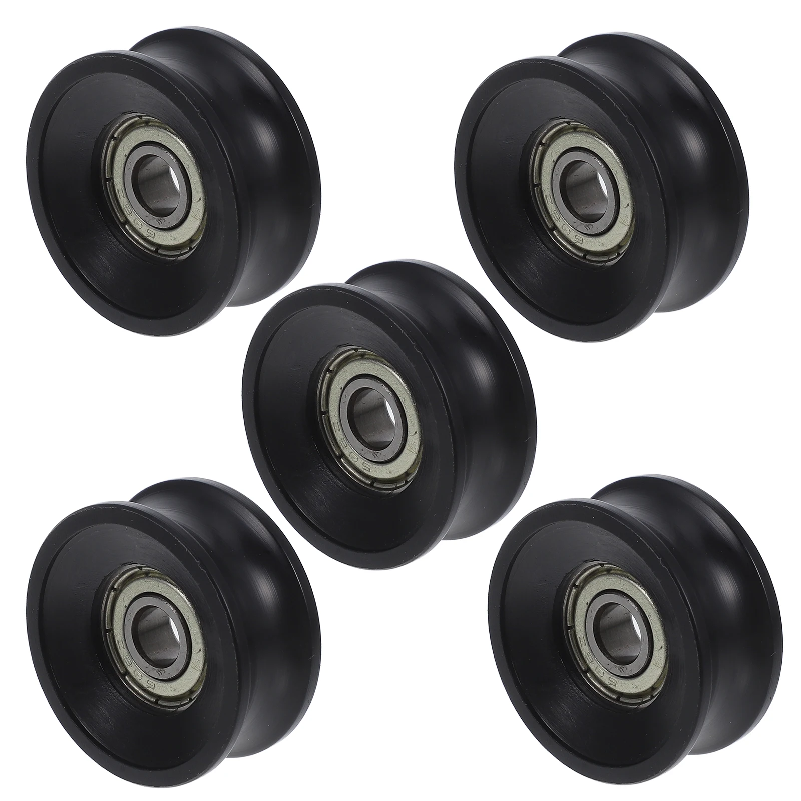 

5Pcs Nylon Sliding Door Pulley Wheels U Groove Bearings Quiet Smooth Sliding Cabinet Rollers U Groove Pulley Shower Door Wheels