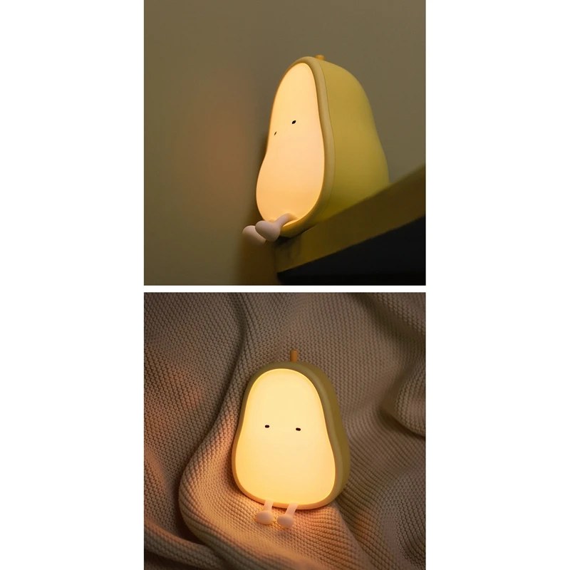 Veilleuse LED en forme de formage, lampe de nuit en silicone, aste par USB, décoration de chambre d'enfant, lampe de bureau mignonne