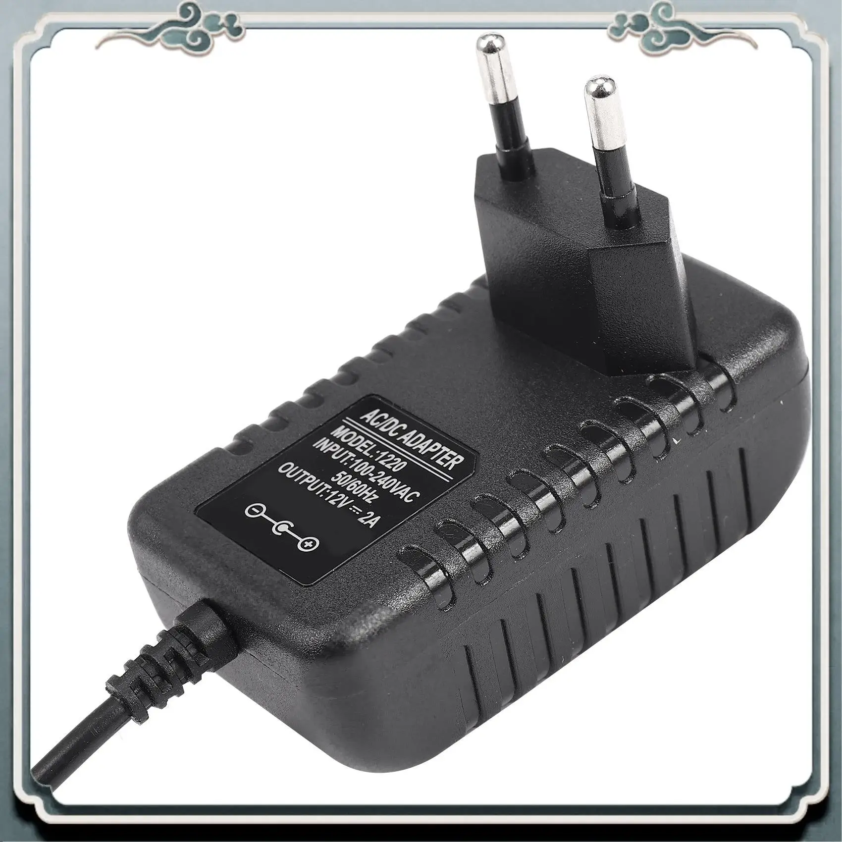 ABIJ-Ac/Dc 12V 2A 24W Power Supply Adapter Transformer For 5050 3528 Led Strip Light Eu Plug